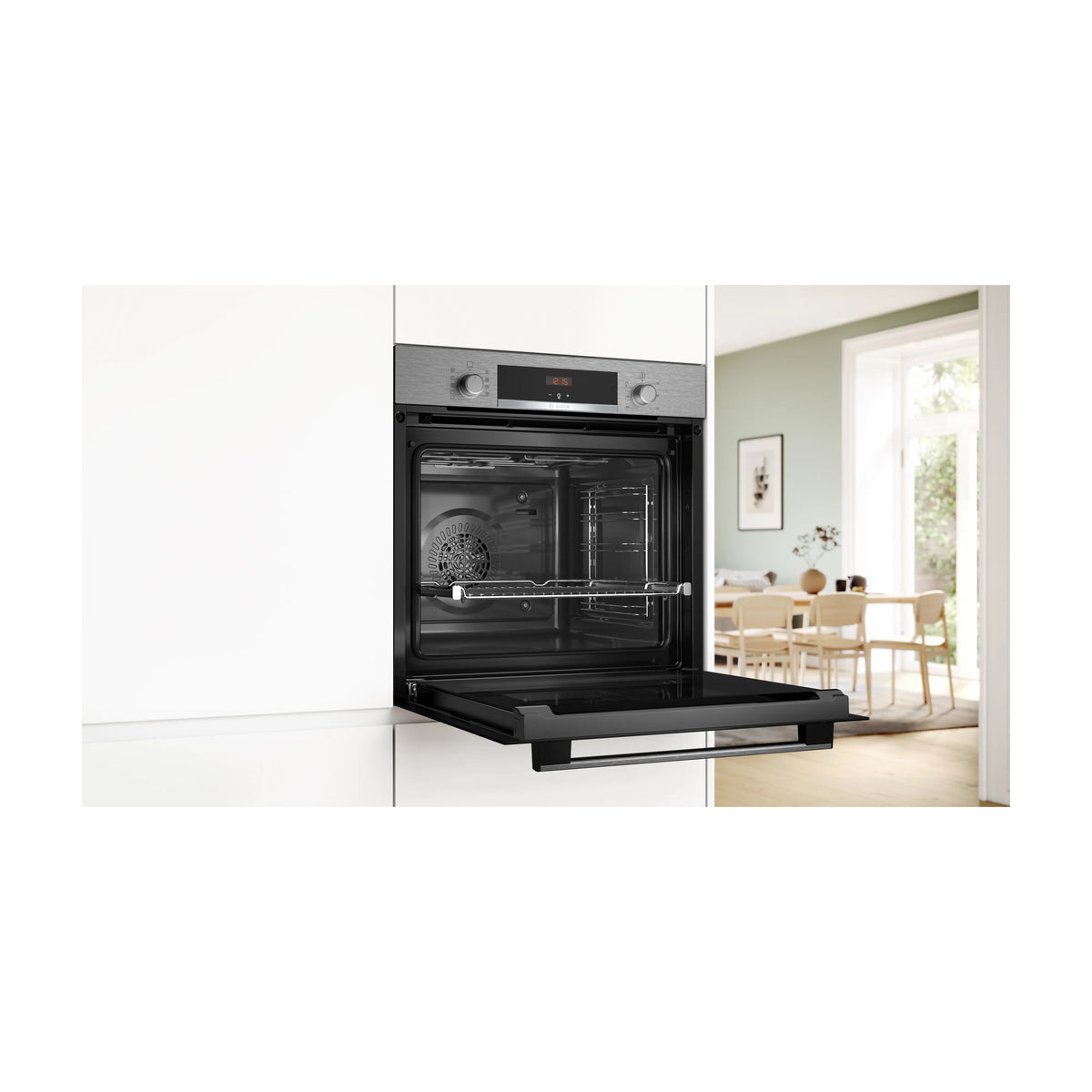 Horno multifunción Bosch HBA514ES3 de 71 l con aire caliente 3D