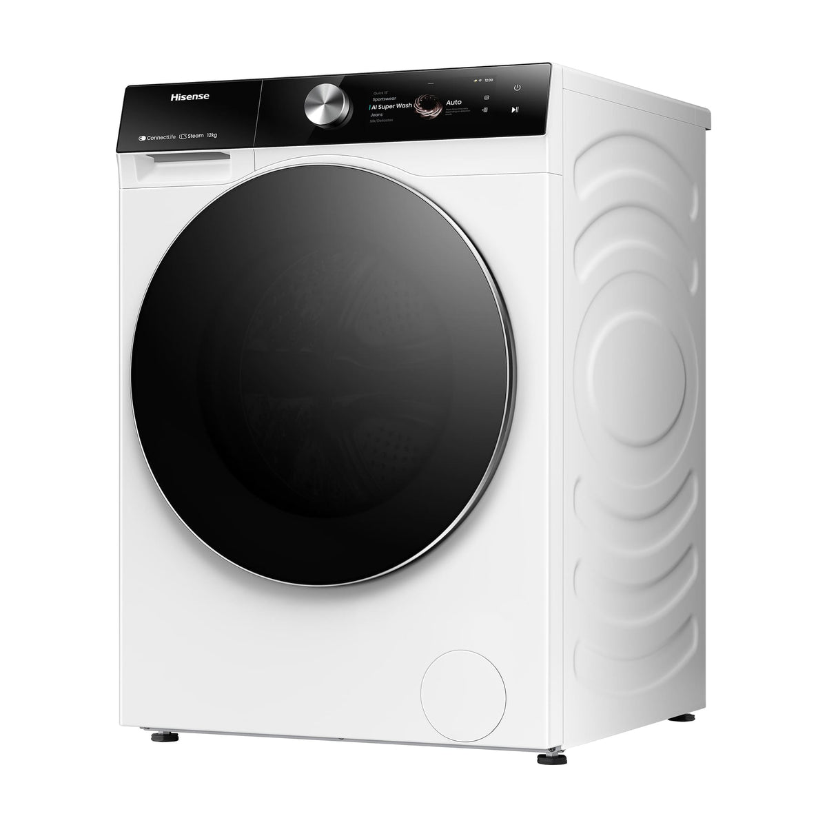 Lavadora Hisense WF7S1247BW de 12 kg y 1400 rpm