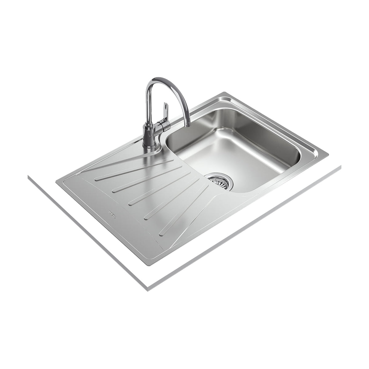 Fregadero Teka Starbright 45 E-XP 1C 1E de acero inoxidable con escurridor reversible