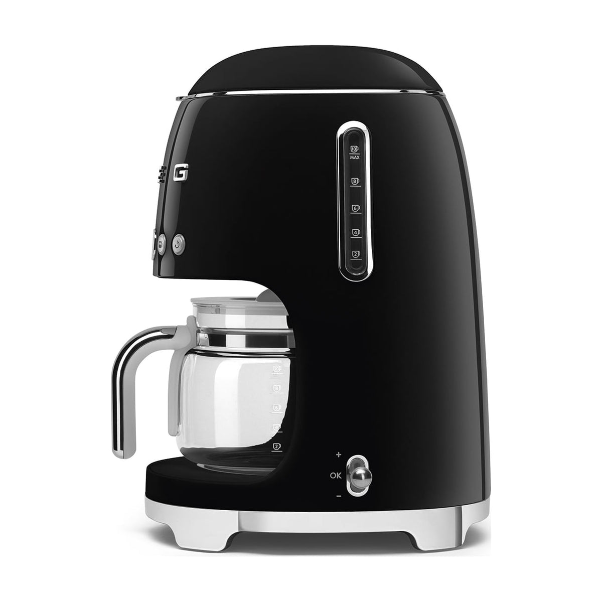 Cafetera de goteo Smeg DCF02BLEU, 10 tazas, negro