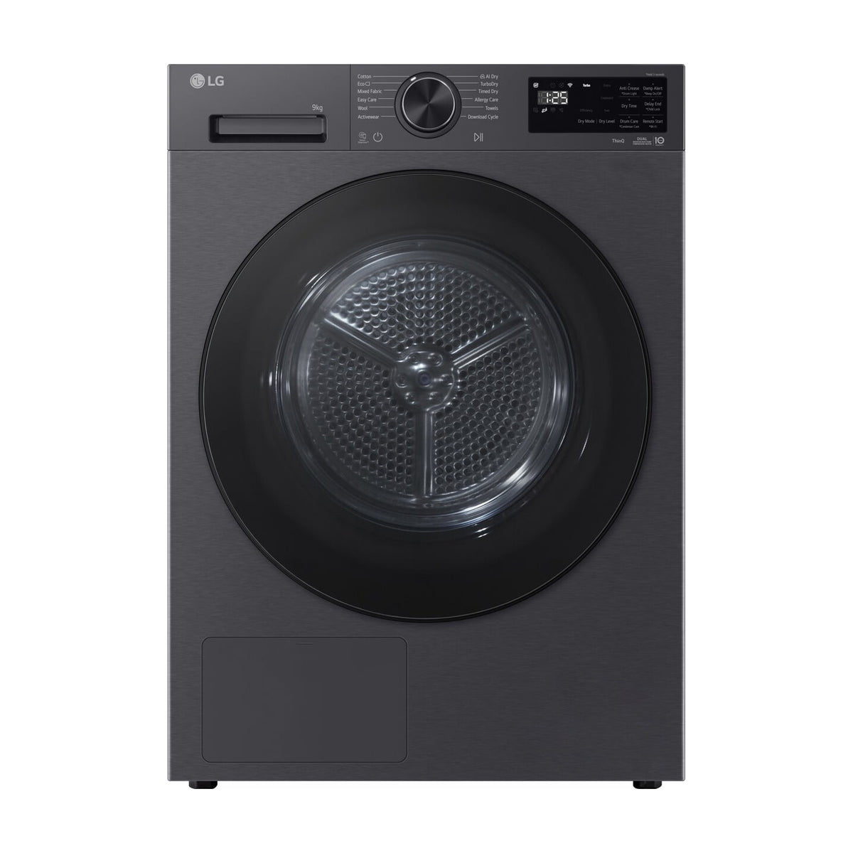 Secadora LG RHX5009TBB de 9 kg con bomba de calor y Wi-Fi