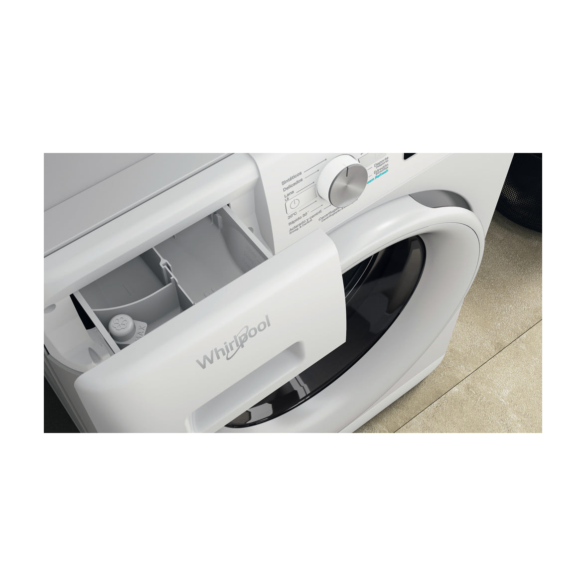 Lavadora Whirlpool FFB 8258 WV SP, 8 kg y 1200 rpm