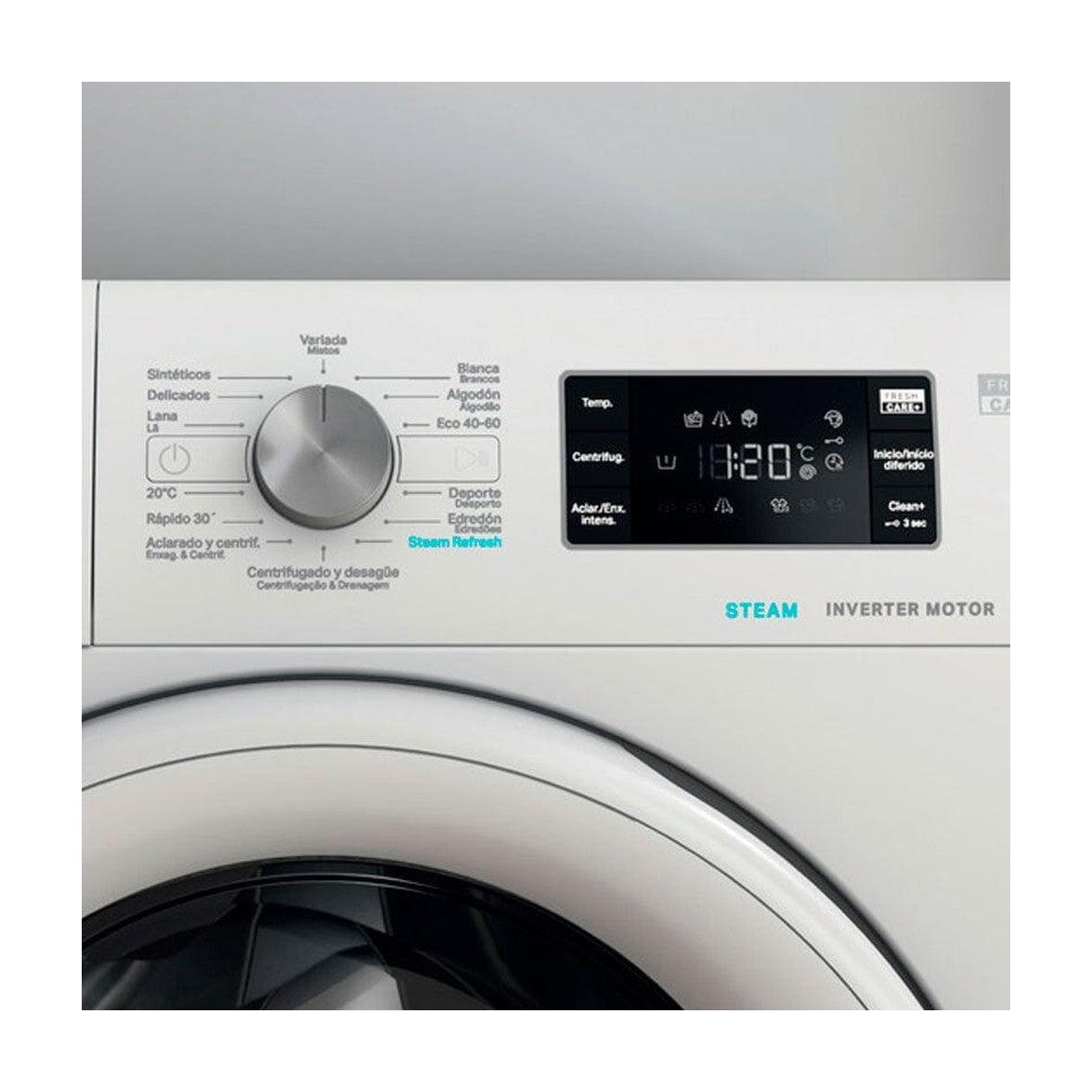 Lavadora Whirlpool FFB 9489 WV SPT de 9 kg y 1400 rpm