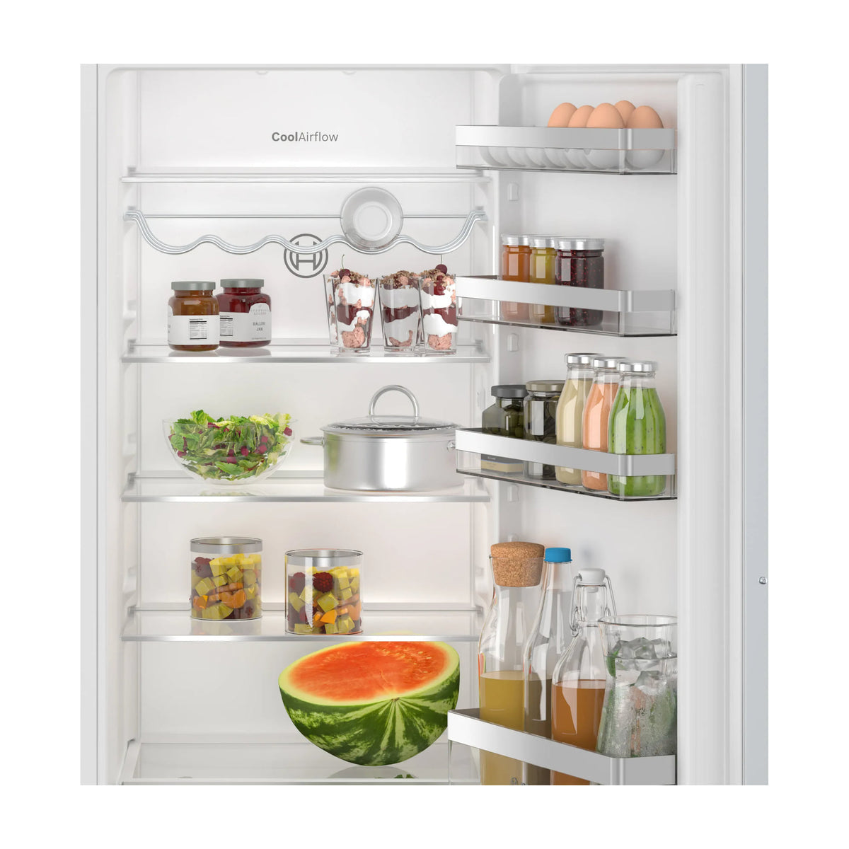 Frigorífico integrable de una puerta Bosch KIR41VFE0, 204 l, puerta fija