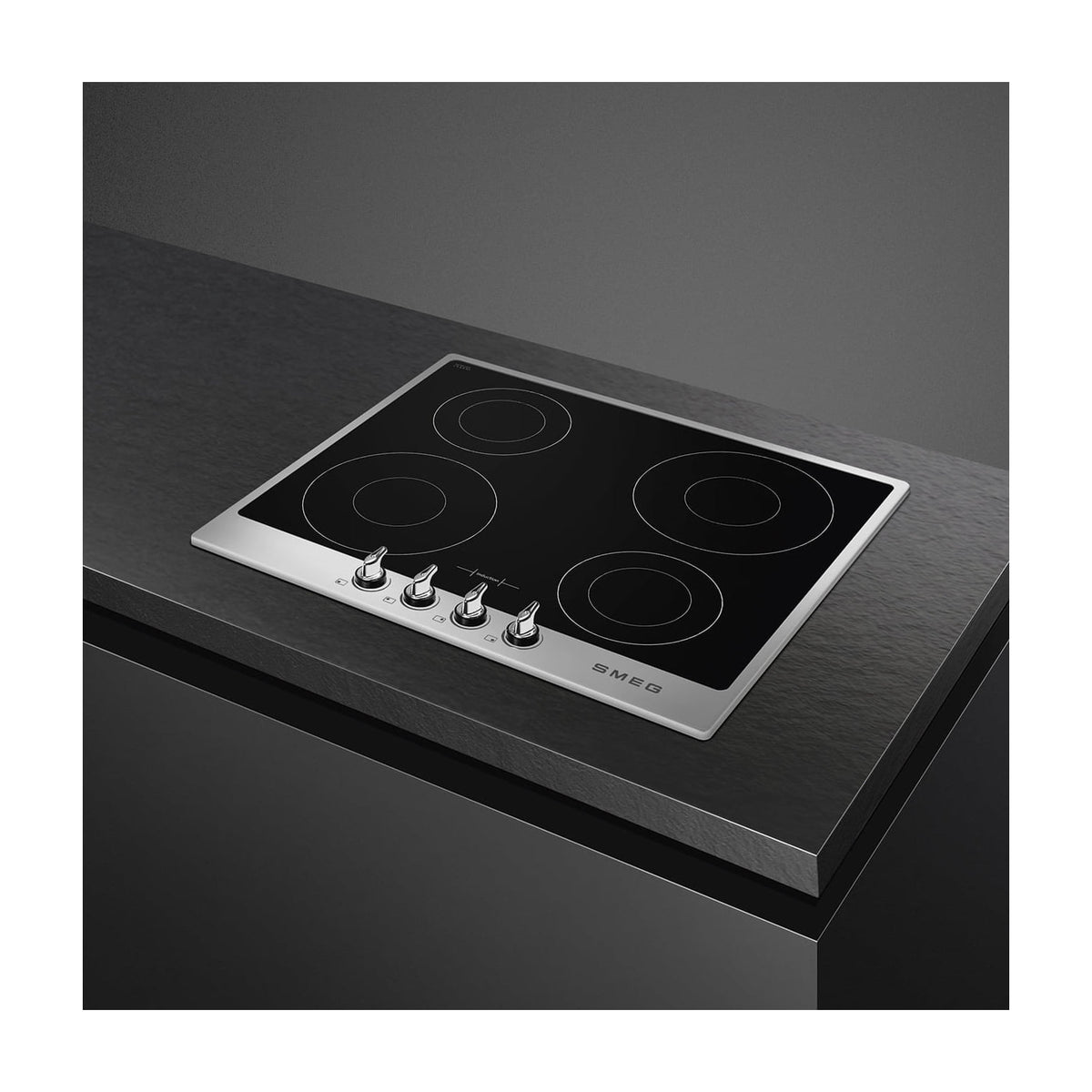 Placa de inducción Smeg SI964XM de 60 cm, 4 zonas y mandos frontales