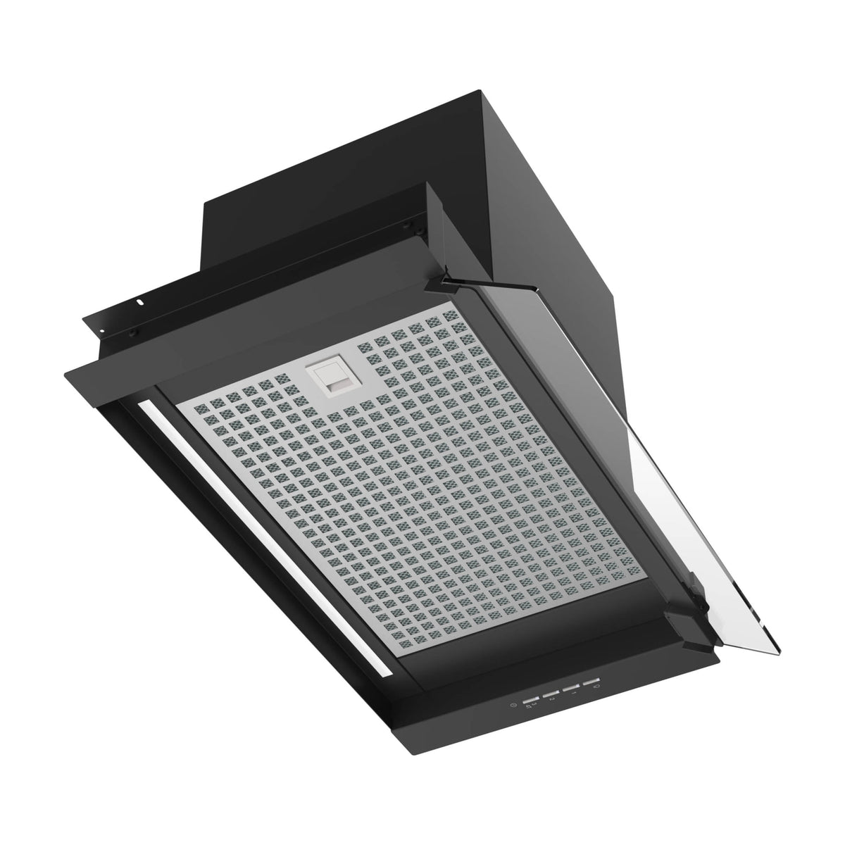 Campana integrable CATA Corona BK 60 negra, 60 cm y extracción turbo de 850 m³/h