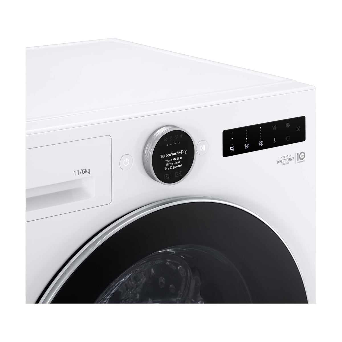 Lavasecadora LG WHX9016TLC de 11/6 kg con bomba de calor y Wi-Fi