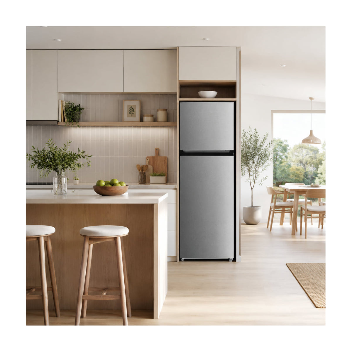 Frigorífico de dos puertas Midea MDRT489MTE02E, 338 l, Total No Frost