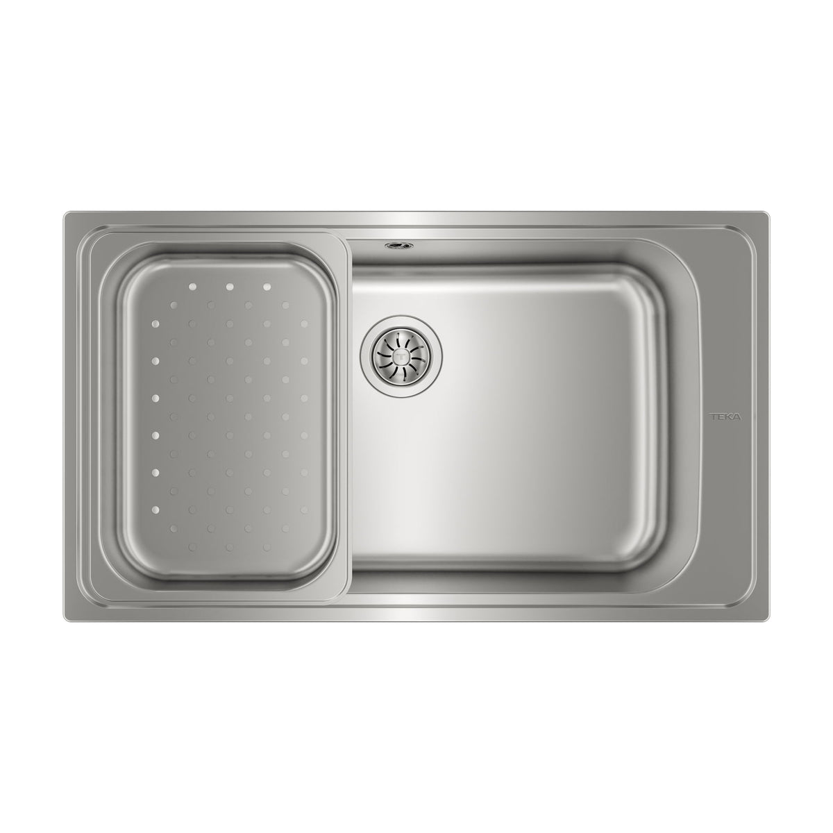 Fregadero Teka Bahia 1C Plus de acero inoxidable, una cubeta, 86 × 50 cm