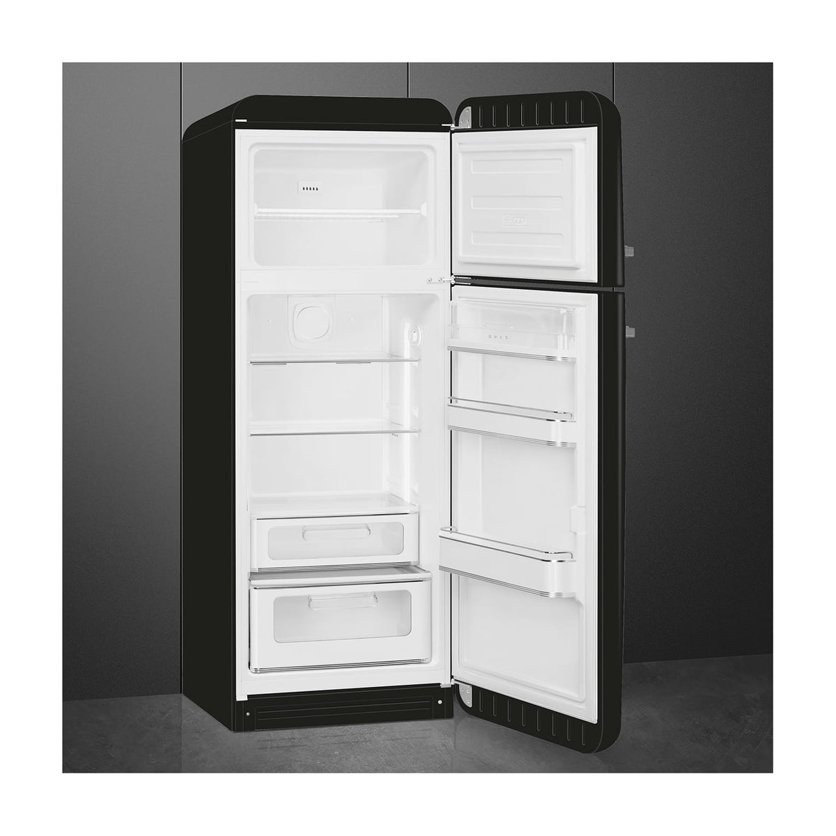 Frigorífico de dos puertas Smeg FAB30RBL5 de 294 l, negro