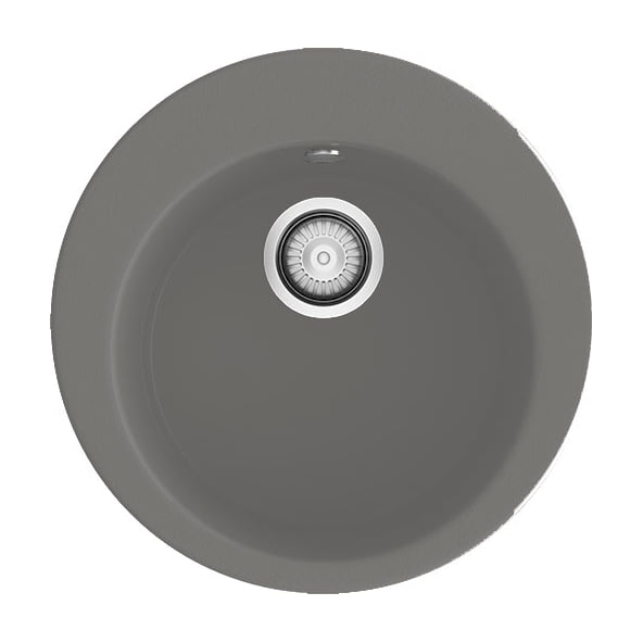 Fregadero Poalgi Zafiro 104 Concret brillo, redondo de 48 cm