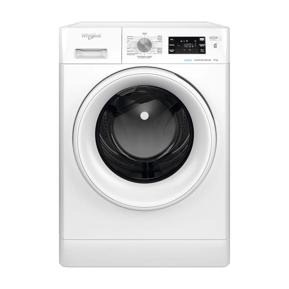 Lavadora Whirlpool FFB 9469 WV SPT de 9 kg y 1400 rpm