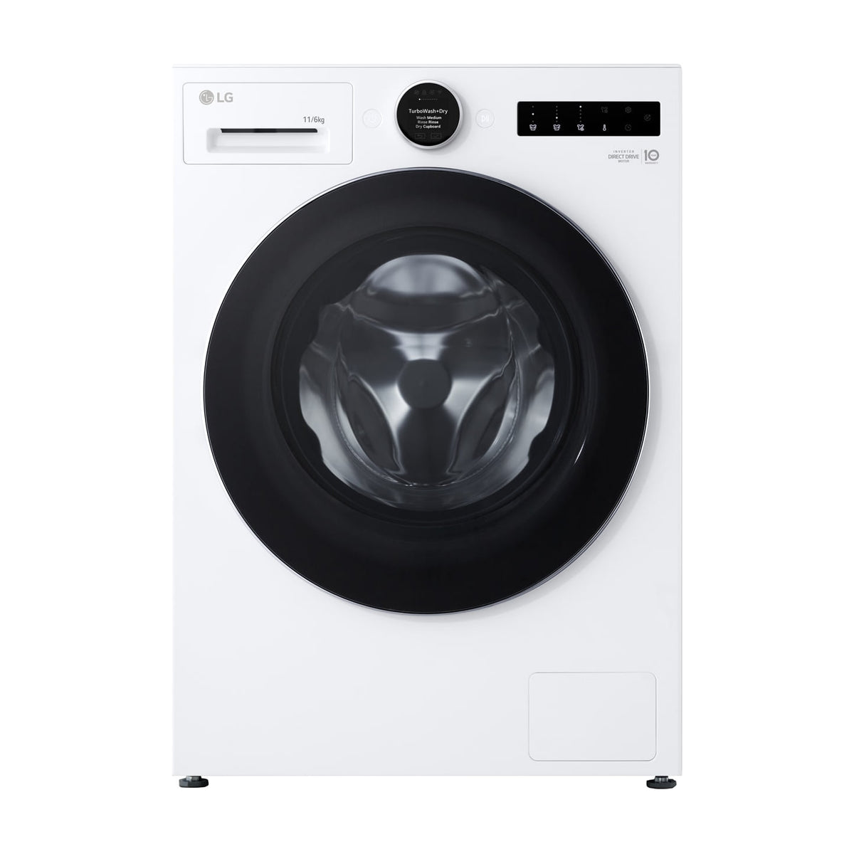 Lavasecadora LG WHX9016TLC de 11/6 kg con bomba de calor y Wi-Fi