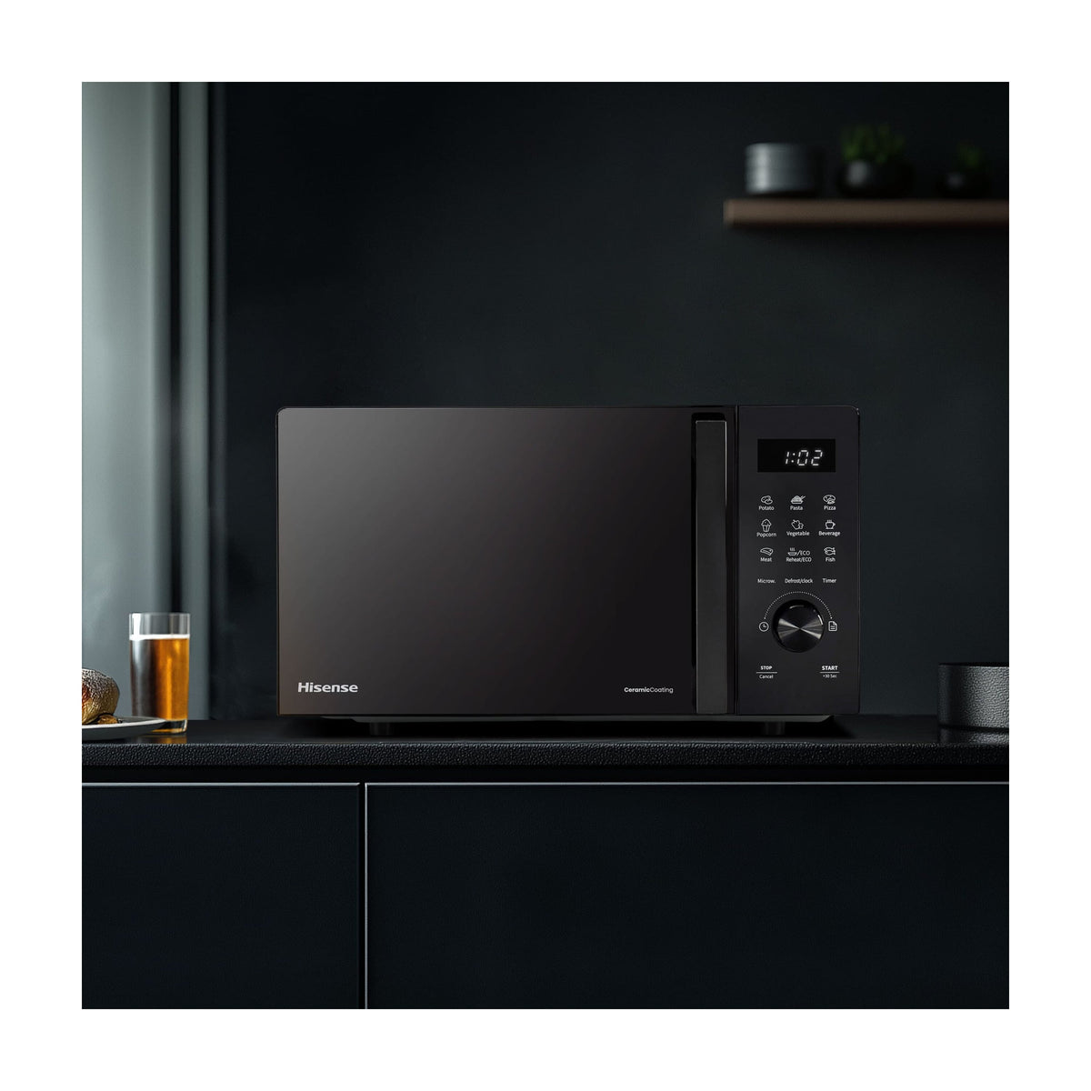 Microondas Hisense H23MOBSD1H de 23 l y 800 W