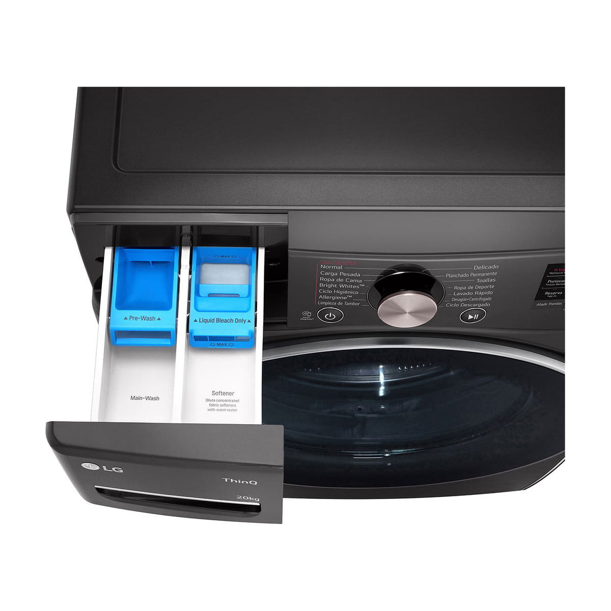 Lavadora LG F0P3CYV2E de 20 kg y 1000 rpm