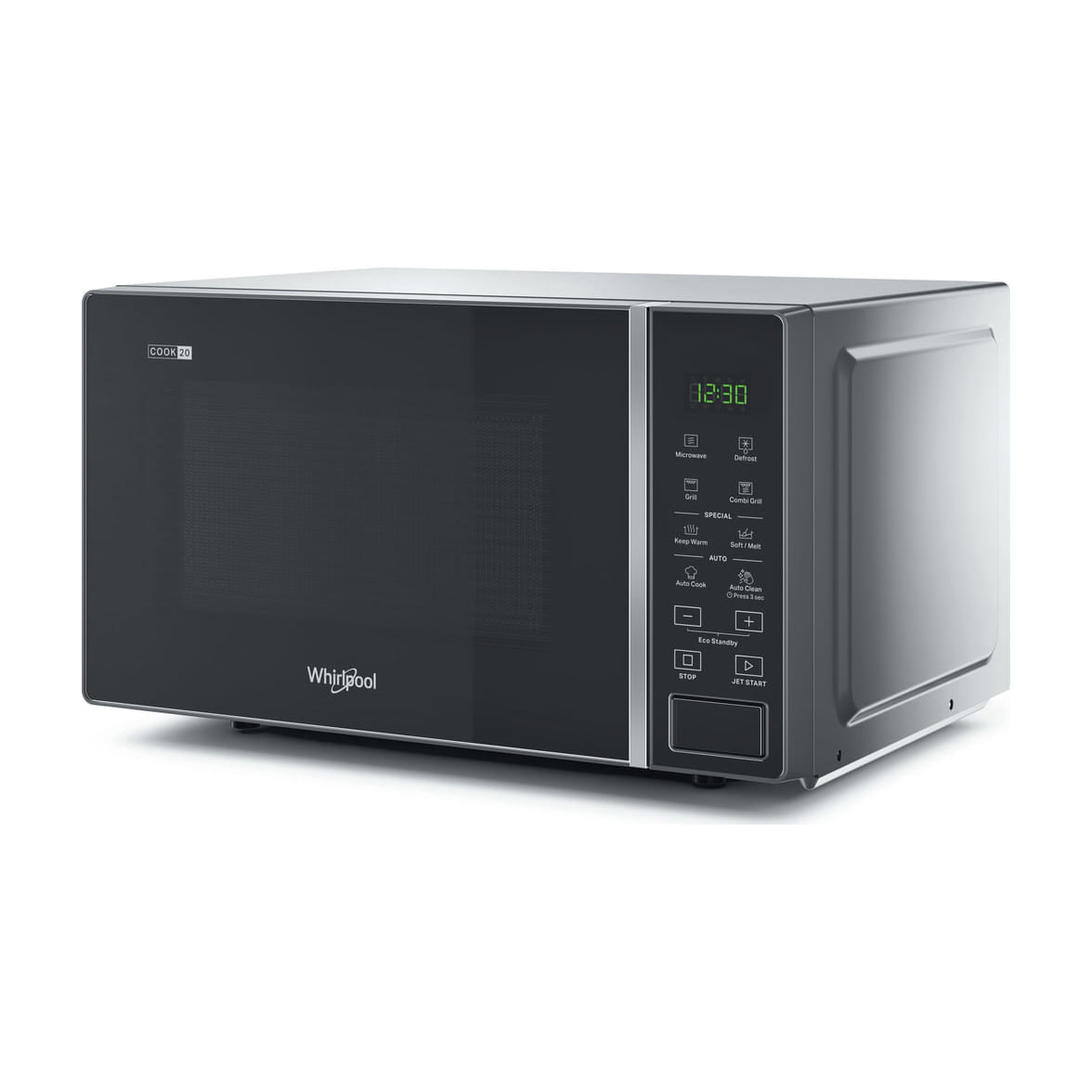 Microondas Whirlpool MWP 203 SB de 20 l con grill de cuarzo de 1000 W