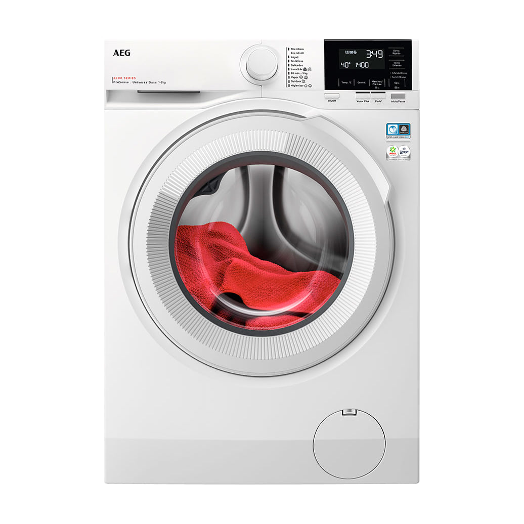 Lavadora AEG LFR7184N2V de 8 kg y 1400 rpm