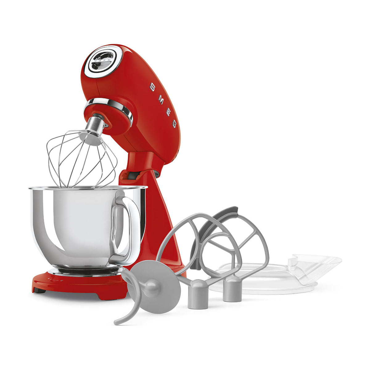 Batidora amasadora Smeg SMF05RDEU de 1000 W con bol de 4,8 l