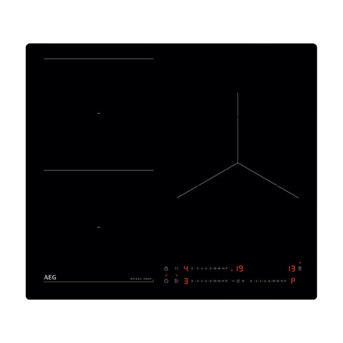Placa de inducción AEG TO63IQ0BIB de 60 cm con Bridge y Hob2Hood