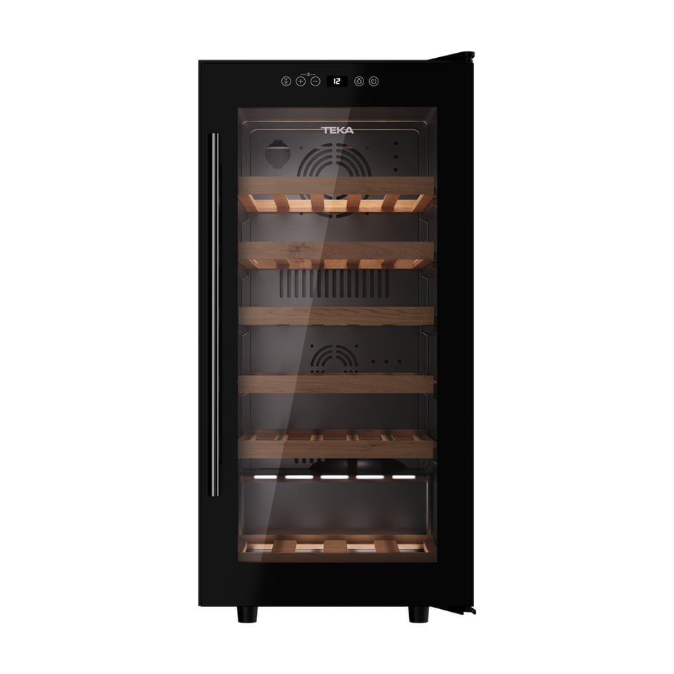 Vinoteca Teka RVF 10032 GBK, 32 botellas y cristal negro