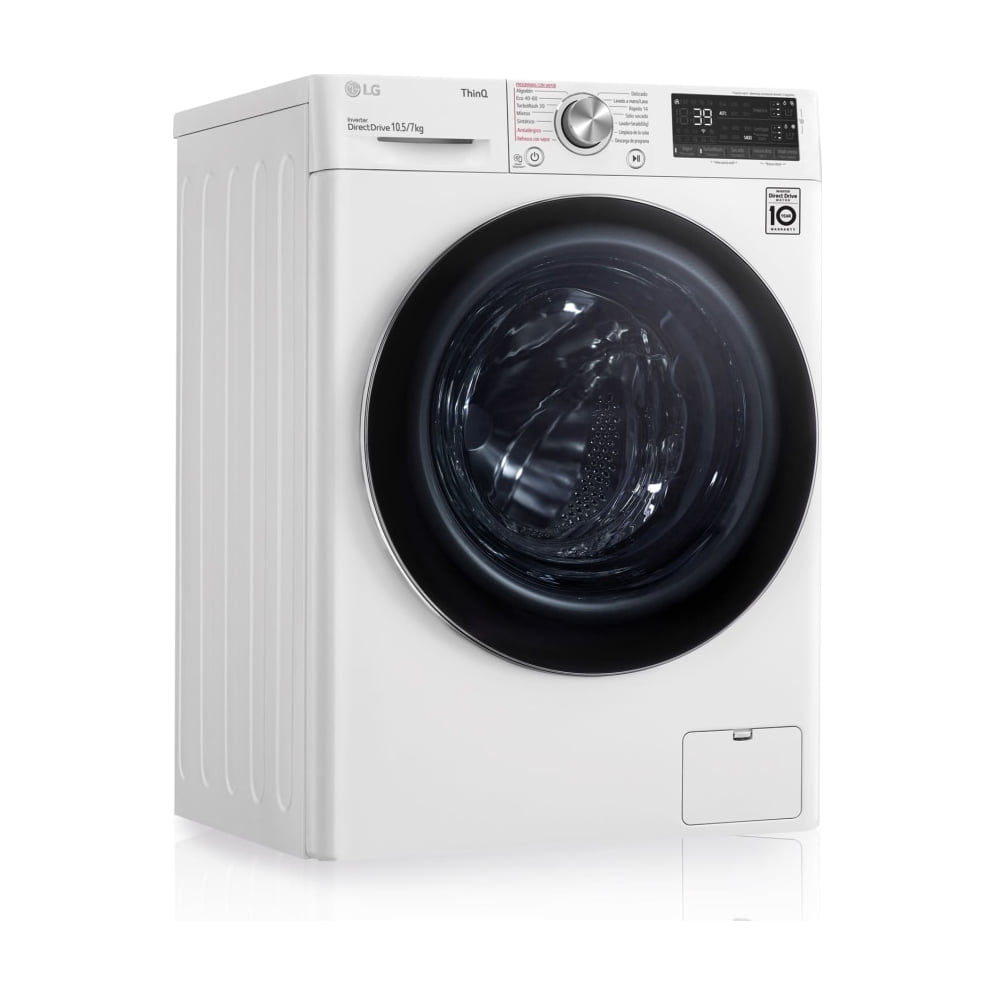 Lavasecadora LG F4DV7510S2W de 10,5/7 kg con autodosificación