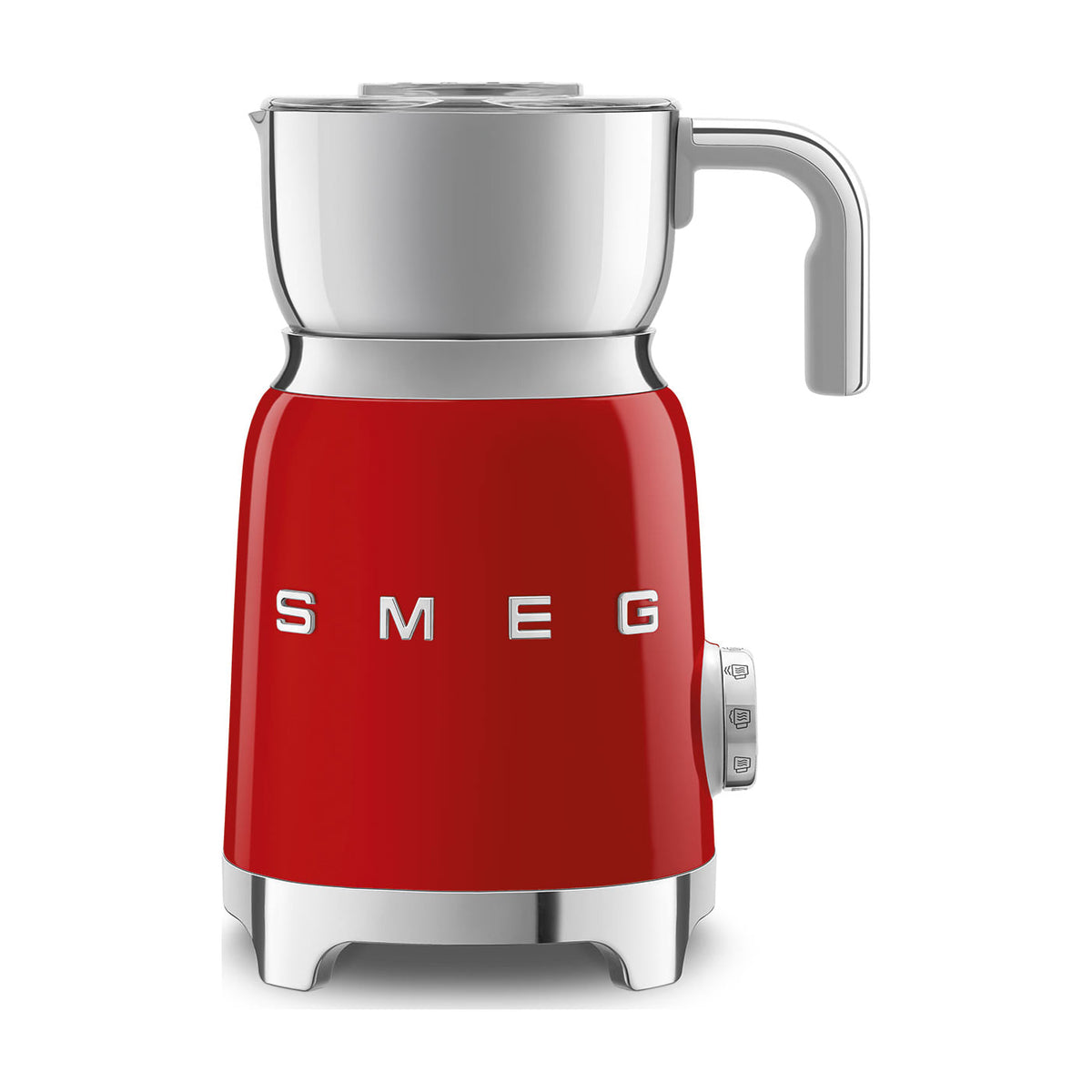 Espumador de leche Smeg MFF11RDEU por inducción, 500 W, rojo