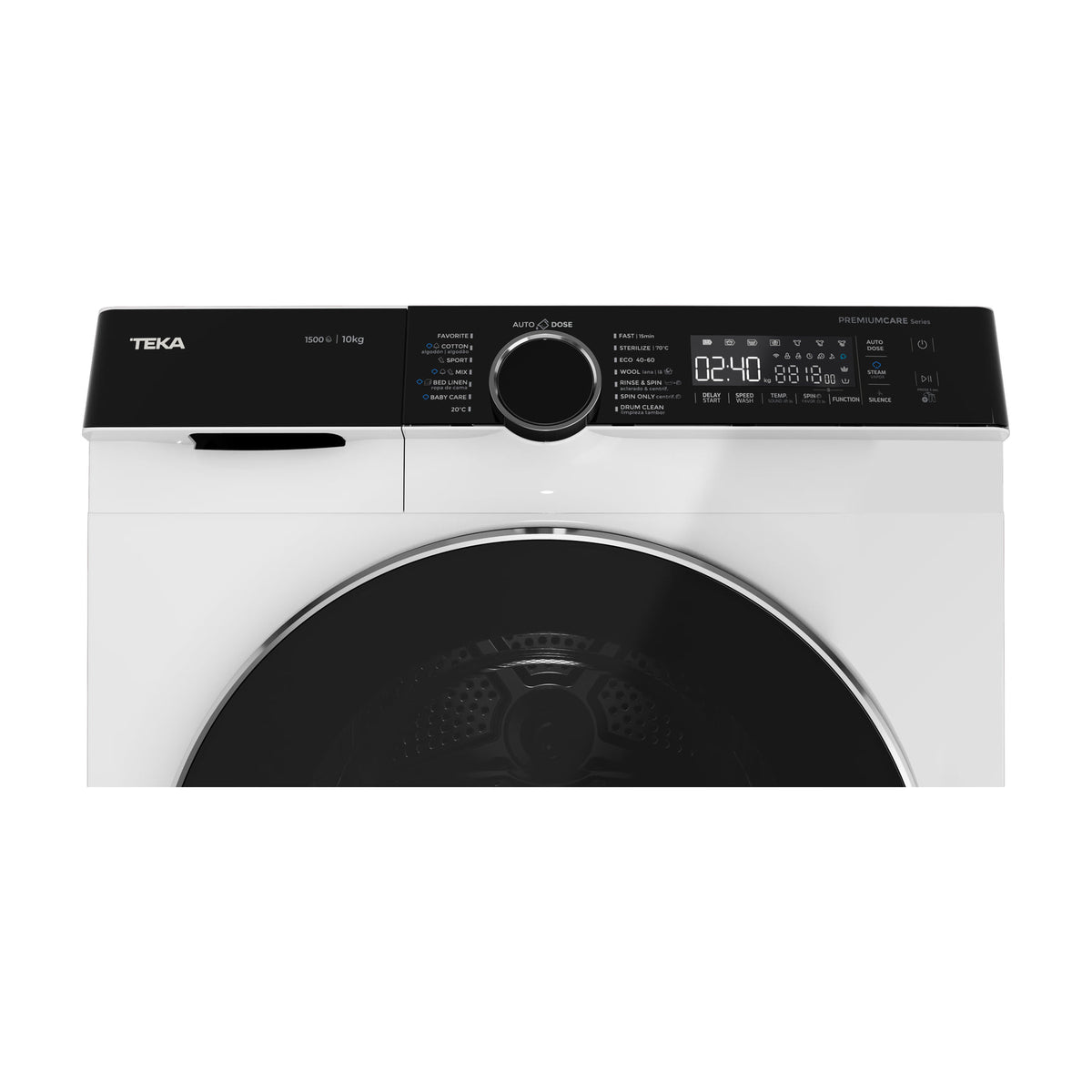Lavadora Teka AutoDose WMK 81050 WH de 10 kg y 1500 rpm