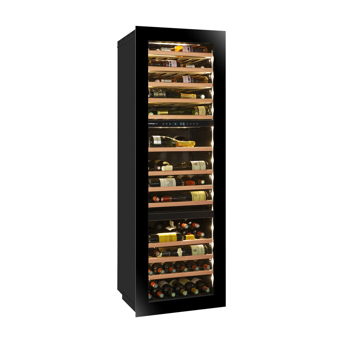 Vinoteca integrable Avintage AVI178PLATINUM, 3 zonas y 94 botellas