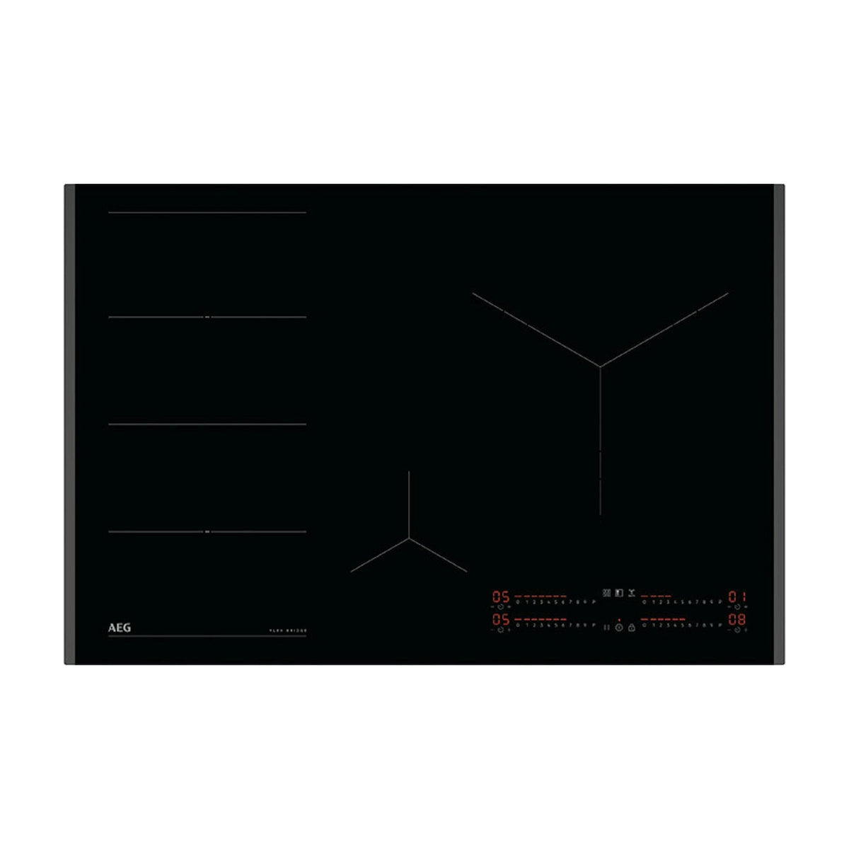 Placa de inducción AEG TI84IS00FB de 80 cm con FlexiBridge y Hob2Hood