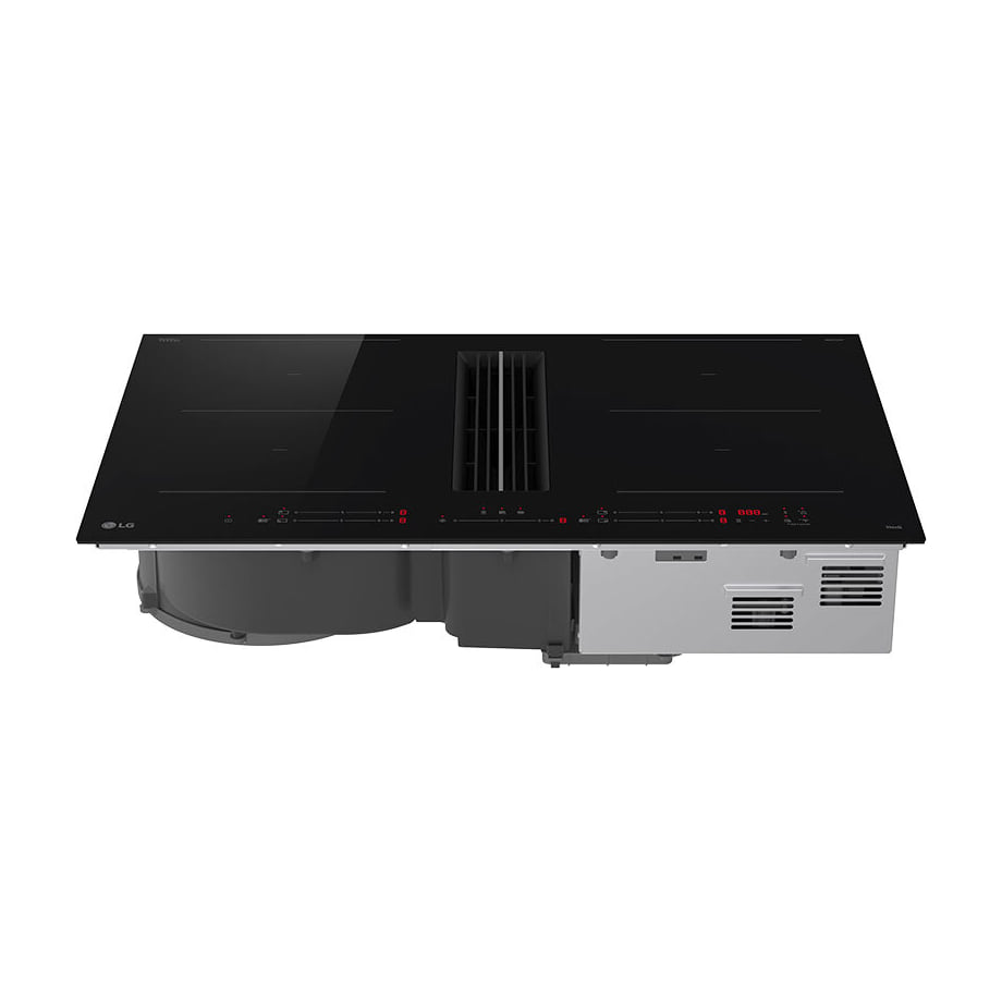 Placa con extractor LG CCH7D3227BR de 83 cm y doble zona flexible