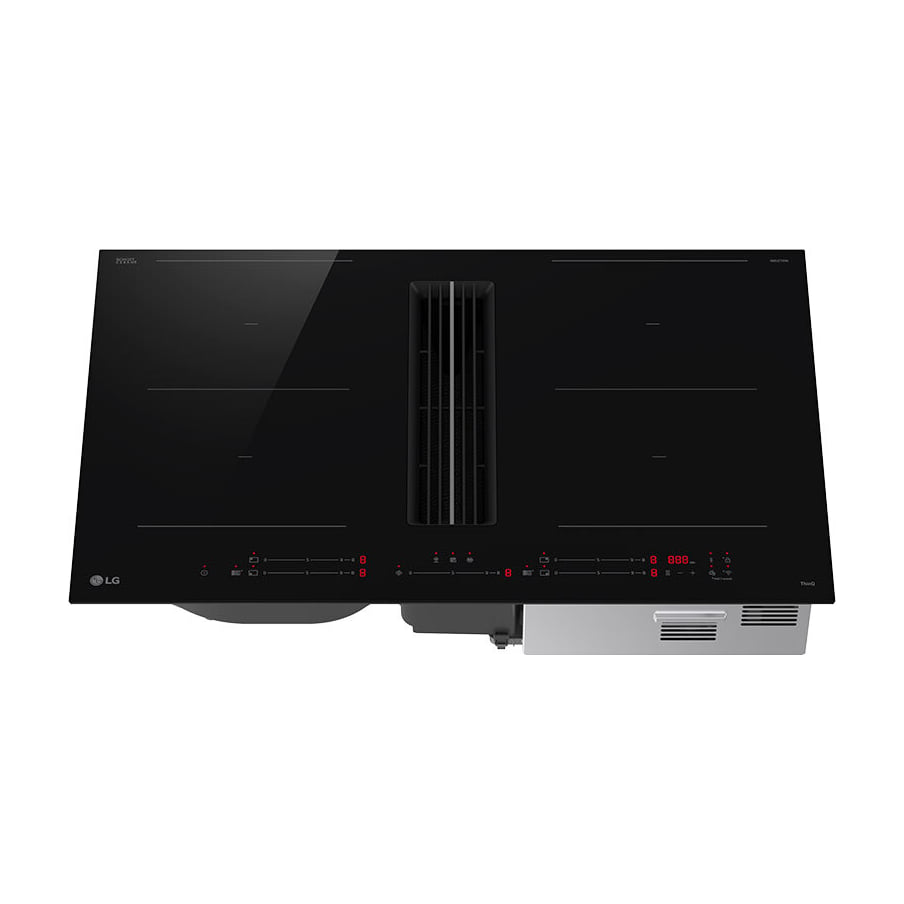Placa con extractor LG CCH7D3227BR de 83 cm y doble zona flexible