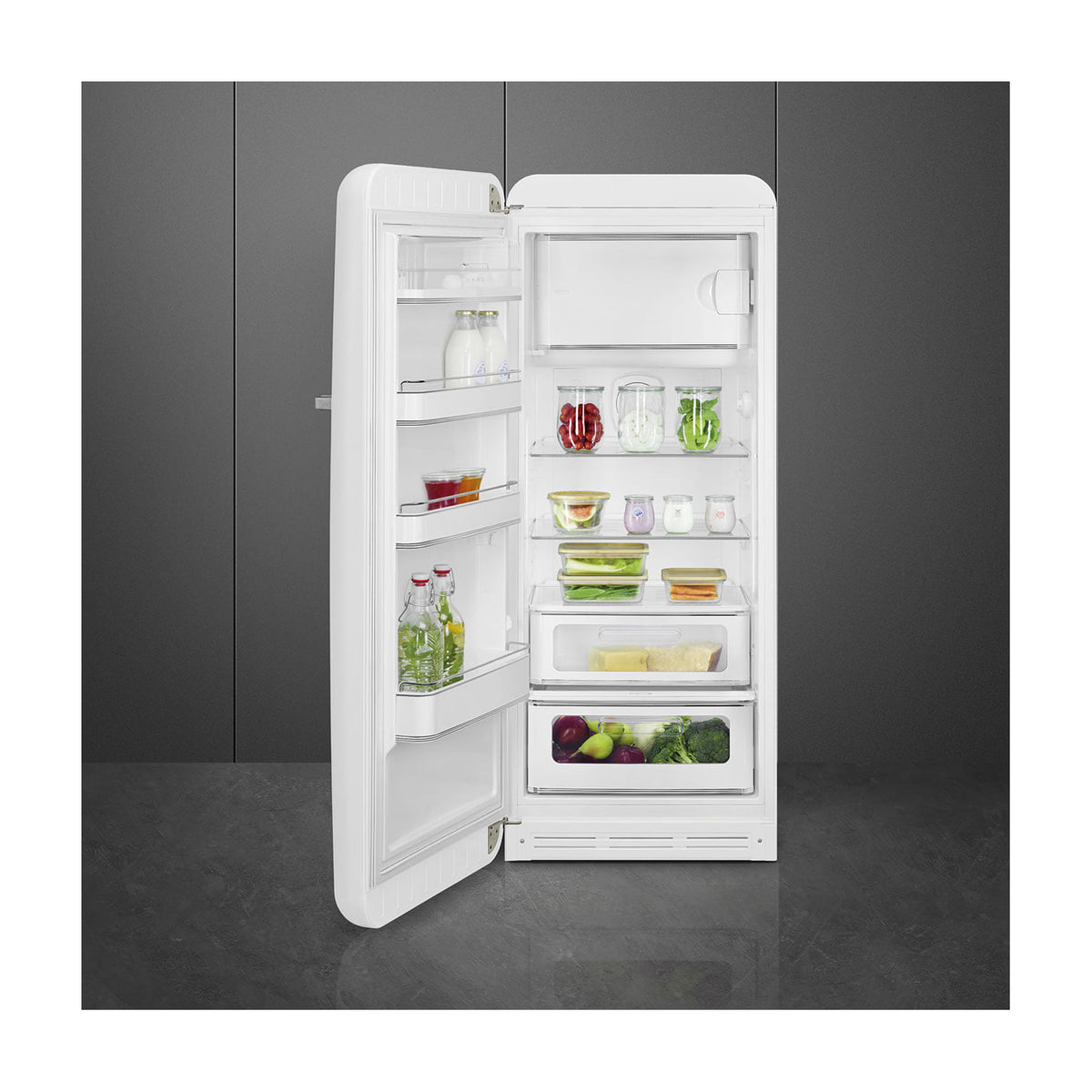 Frigorífico de una puerta Smeg FAB28LWH6, 270 l, blanco