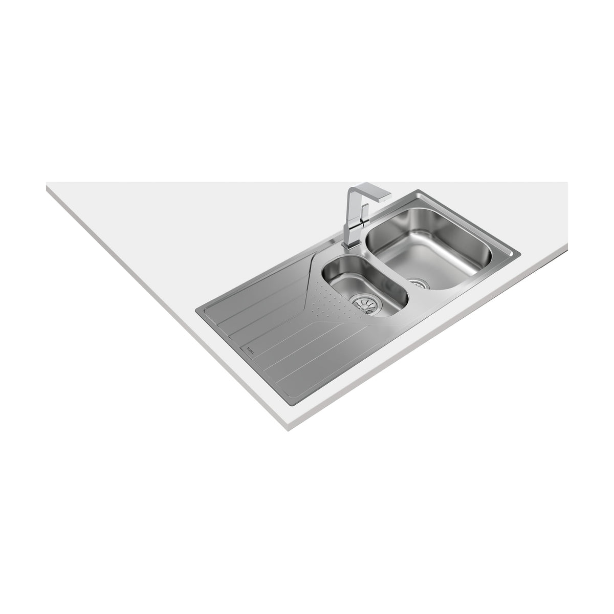 Fregadero Teka Universe 60 T-XP 1½C 1E de acero inoxidable, reversible