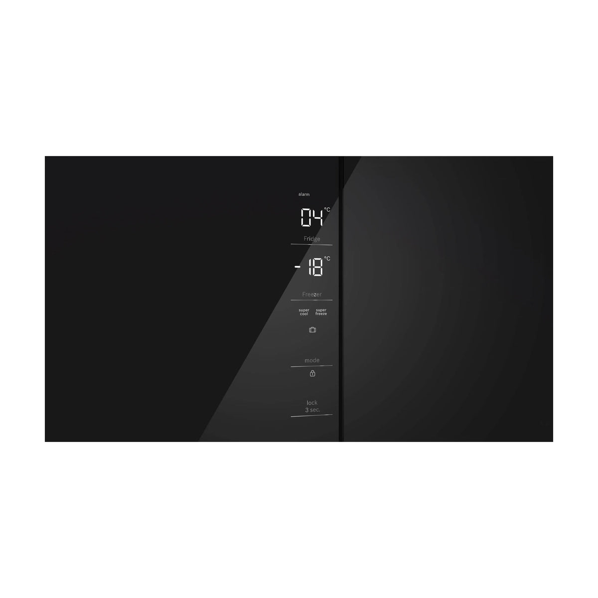 Frigorífico americano Bosch KMC85LBEA de 547 l, Total No Frost y cristal negro
