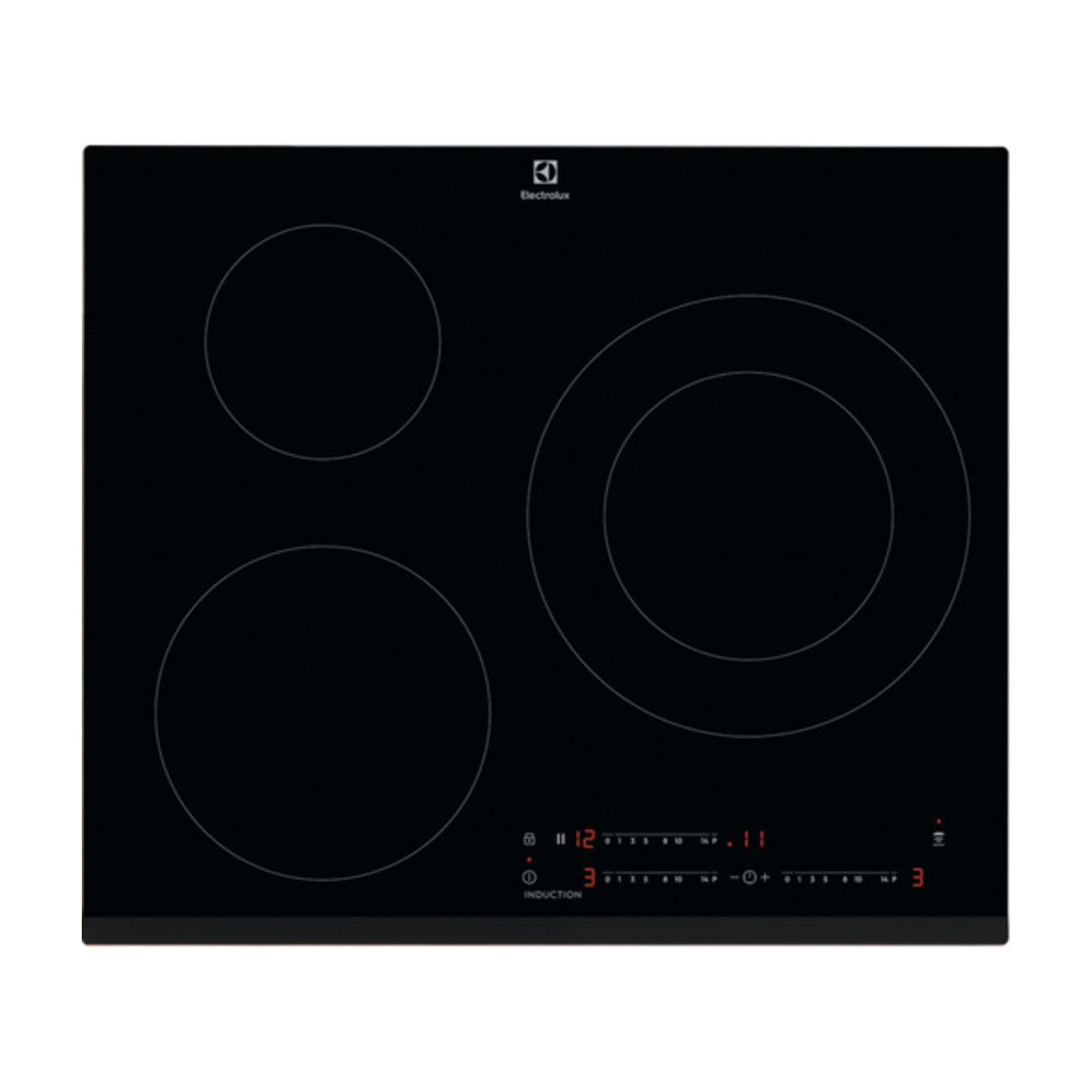 Placa de inducción Electrolux LIT60342, 3 zonas y PowerBoost