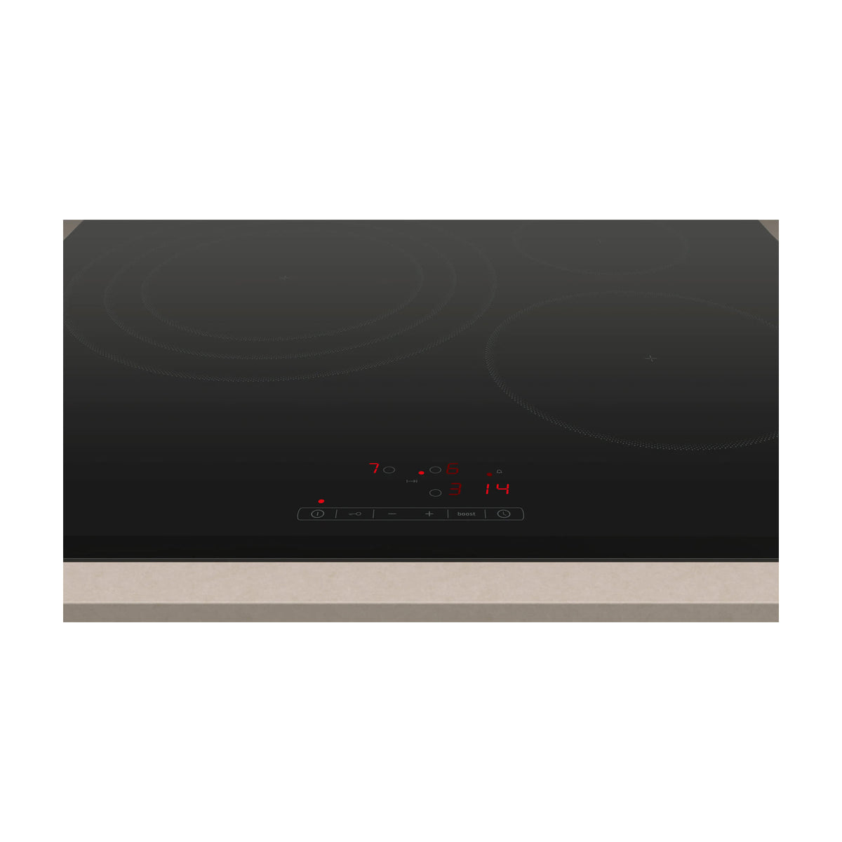 Placa de inducción Balay 3EB967FR, 60 cm, 3 zonas con zona de 32 cm