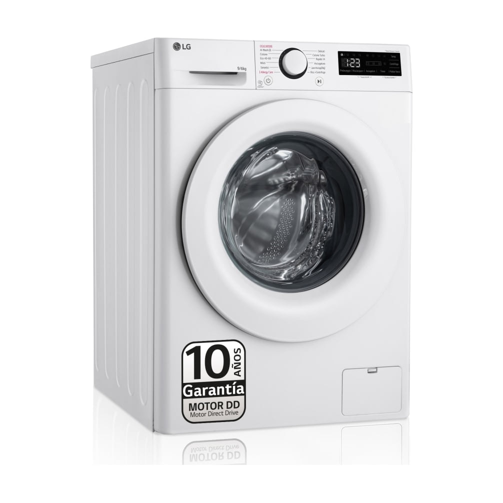 Lavasecadora LG F4DR5009A3W de 9/6 kg con vapor