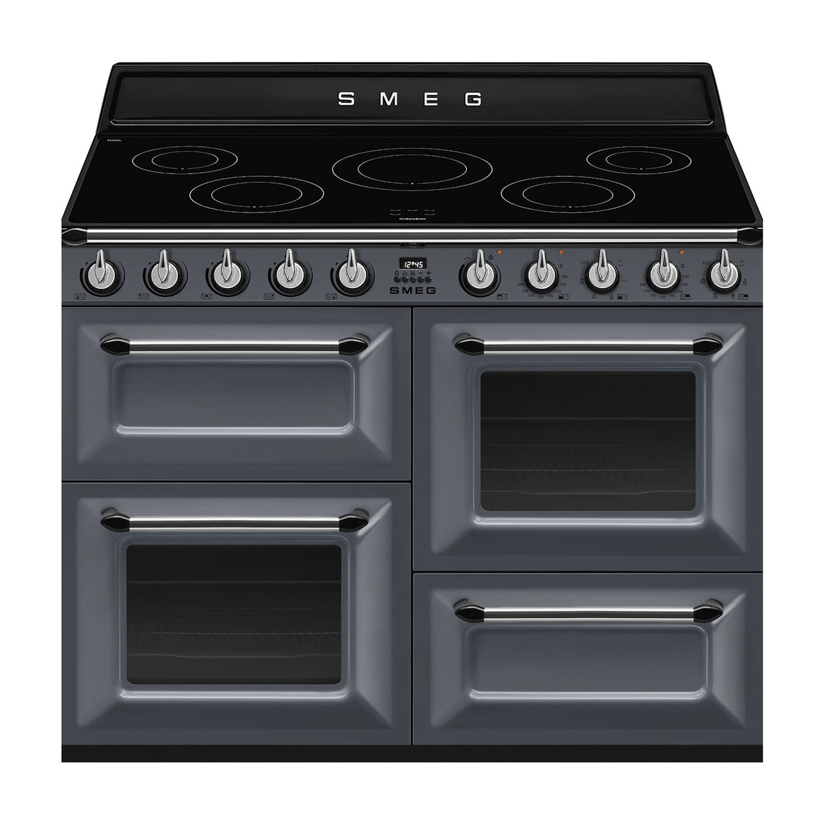 Cocina de inducción Smeg TR4110IGR2, 110 cm y 3 hornos
