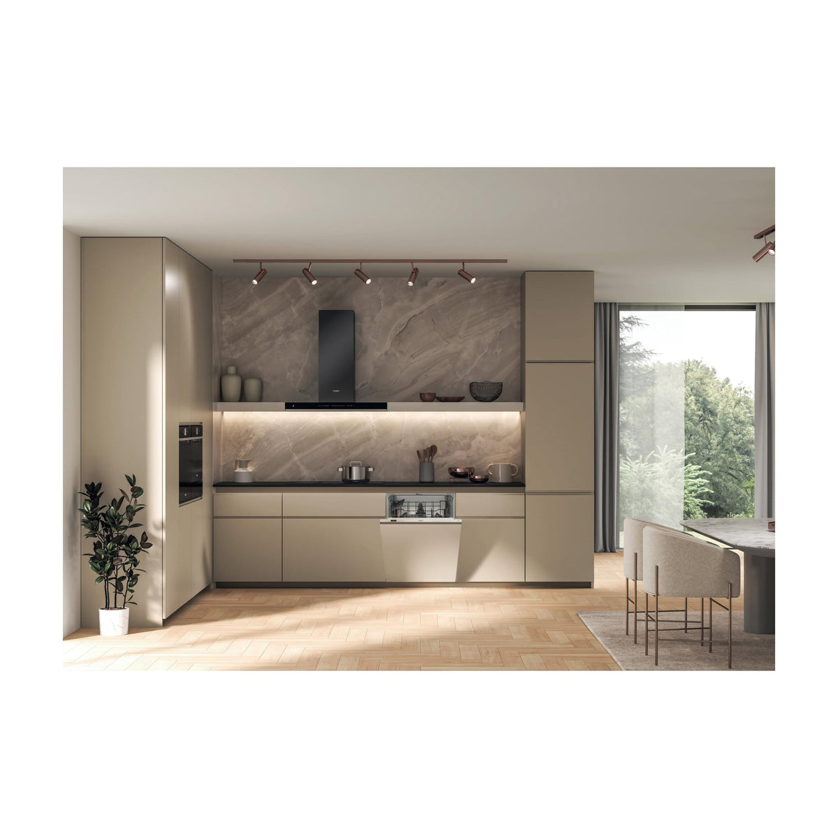 Lavavajillas integrable Whirlpool W2I HD526 A, 14 cubiertos, clase E