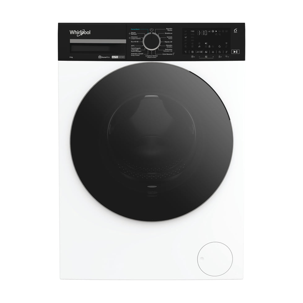Lavadora Whirlpool WPM 911W ADS SPT de 9 kg y 1400 rpm