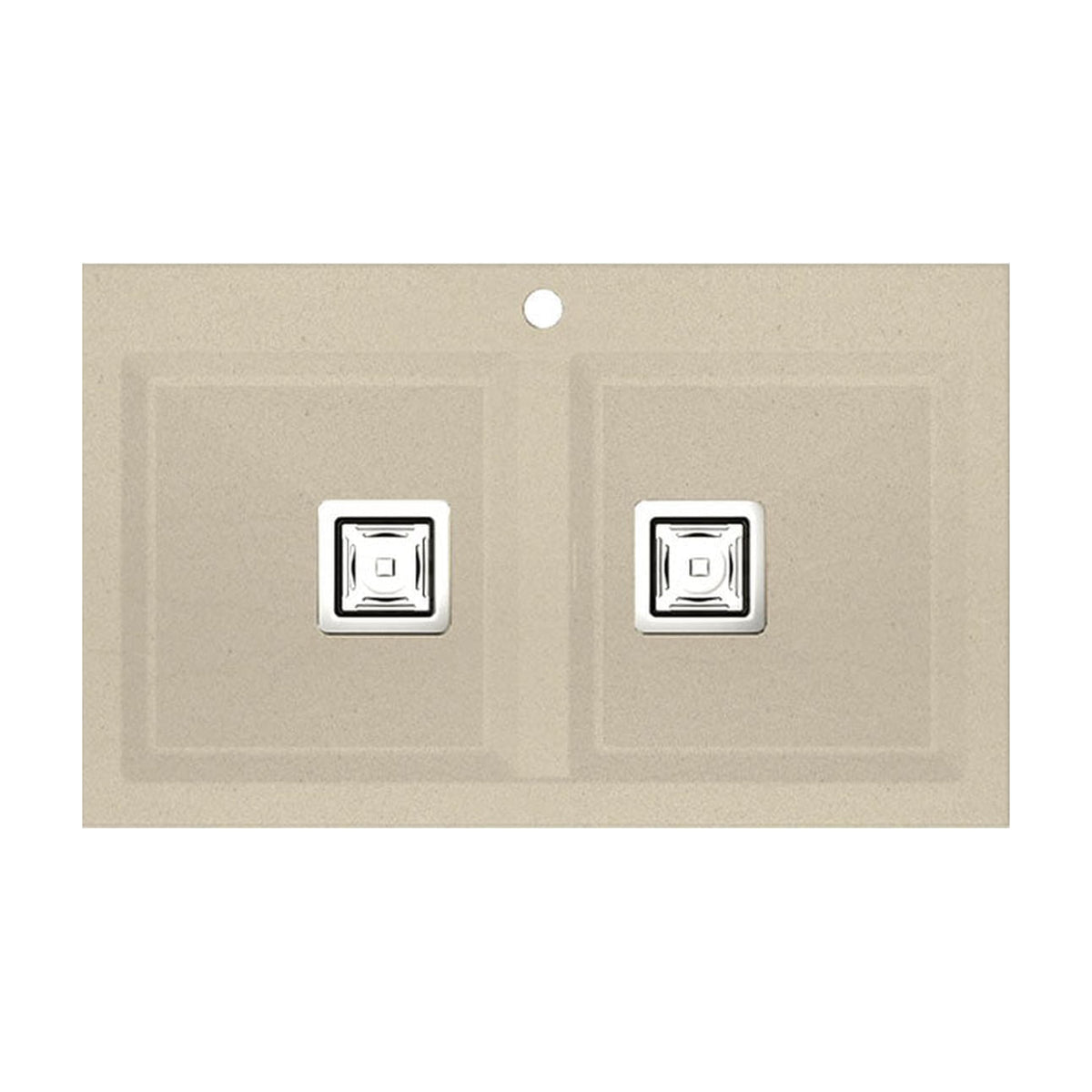 Fregadero Poalgi Kobus 814 Hekla®, 2 cubetas, beige Pumice