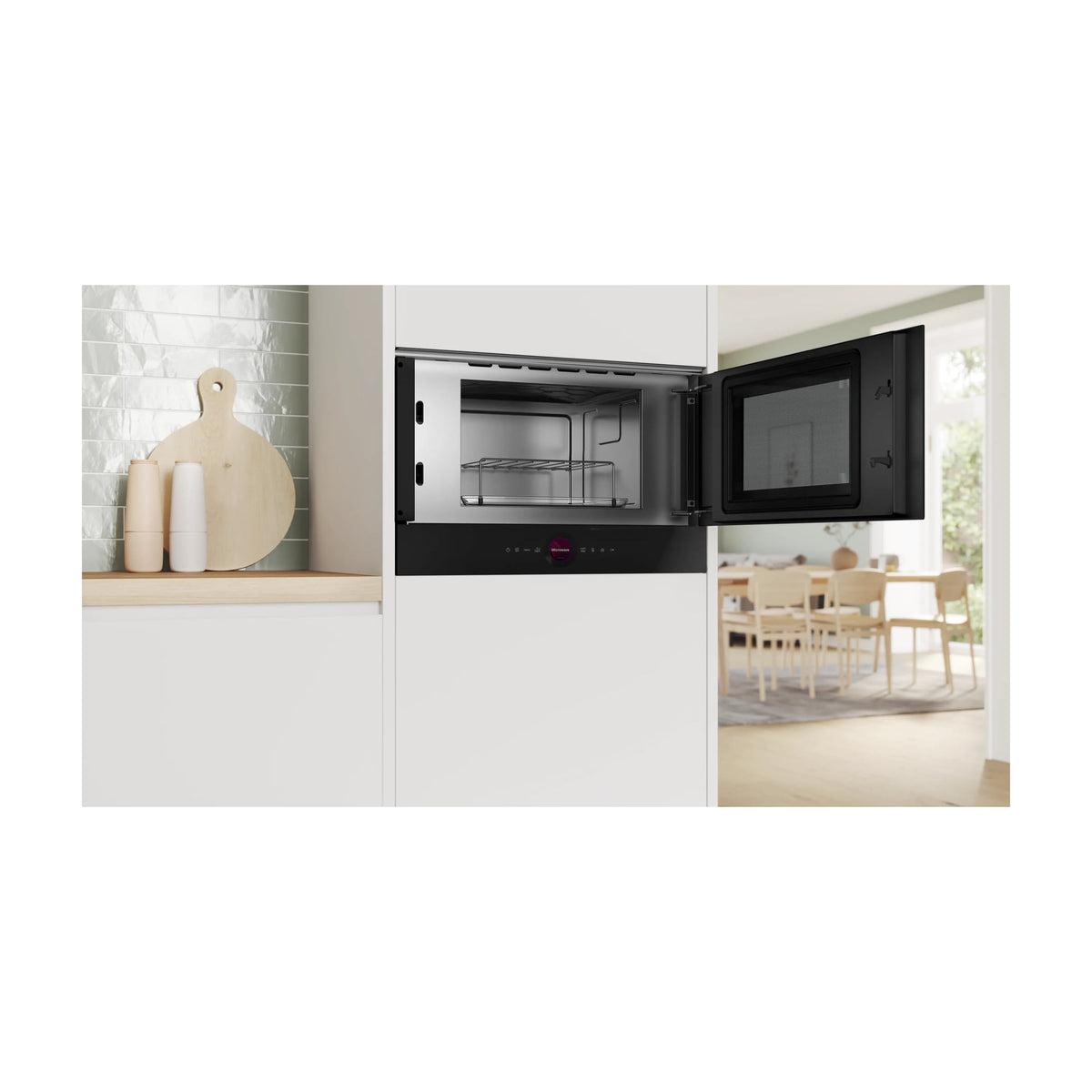 Microondas integrable Bosch BER7321B1 con grill, 21 litros y 900 W