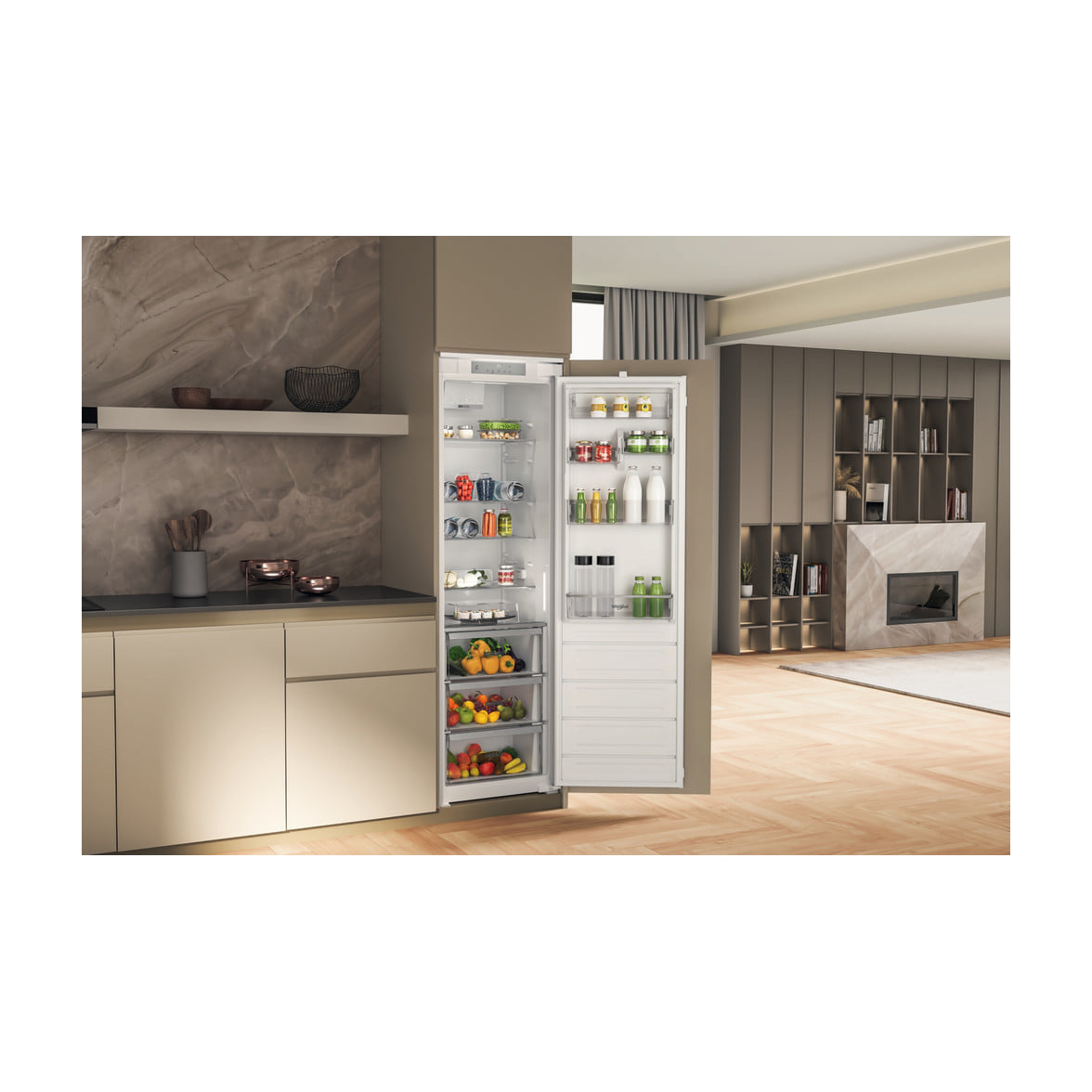 Frigorífico de una puerta integrable Whirlpool WHSD18A013C1, 306 l, clase E