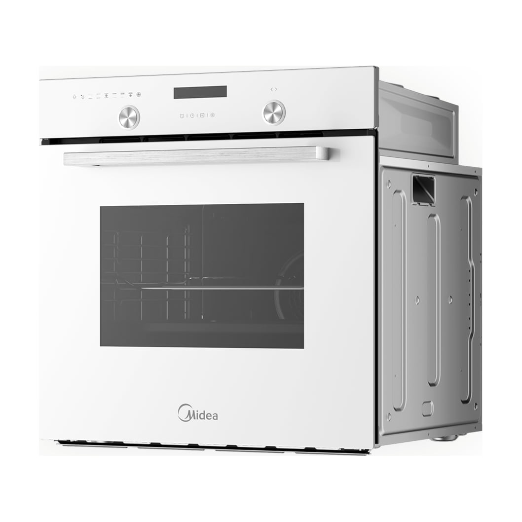 Horno multifunción Midea MBON5M90E5-WH de 70 l, cristal blanco