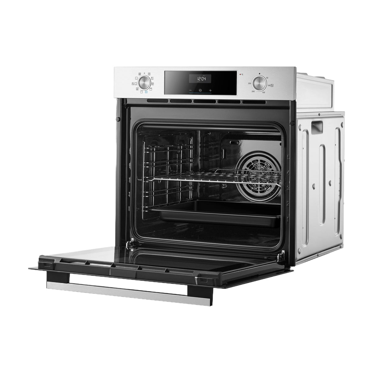 Horno multifunción Midea MBOG2-D2M90(SS), 70 litros y limpieza hidrolítica