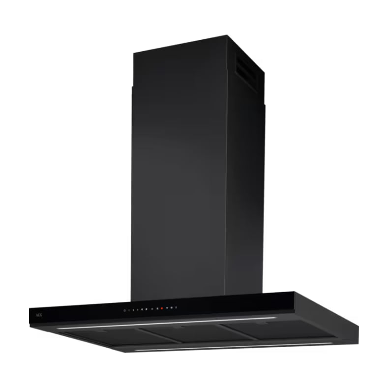 Campana de isla AEG GI87D91CB de 90 cm, negro mate