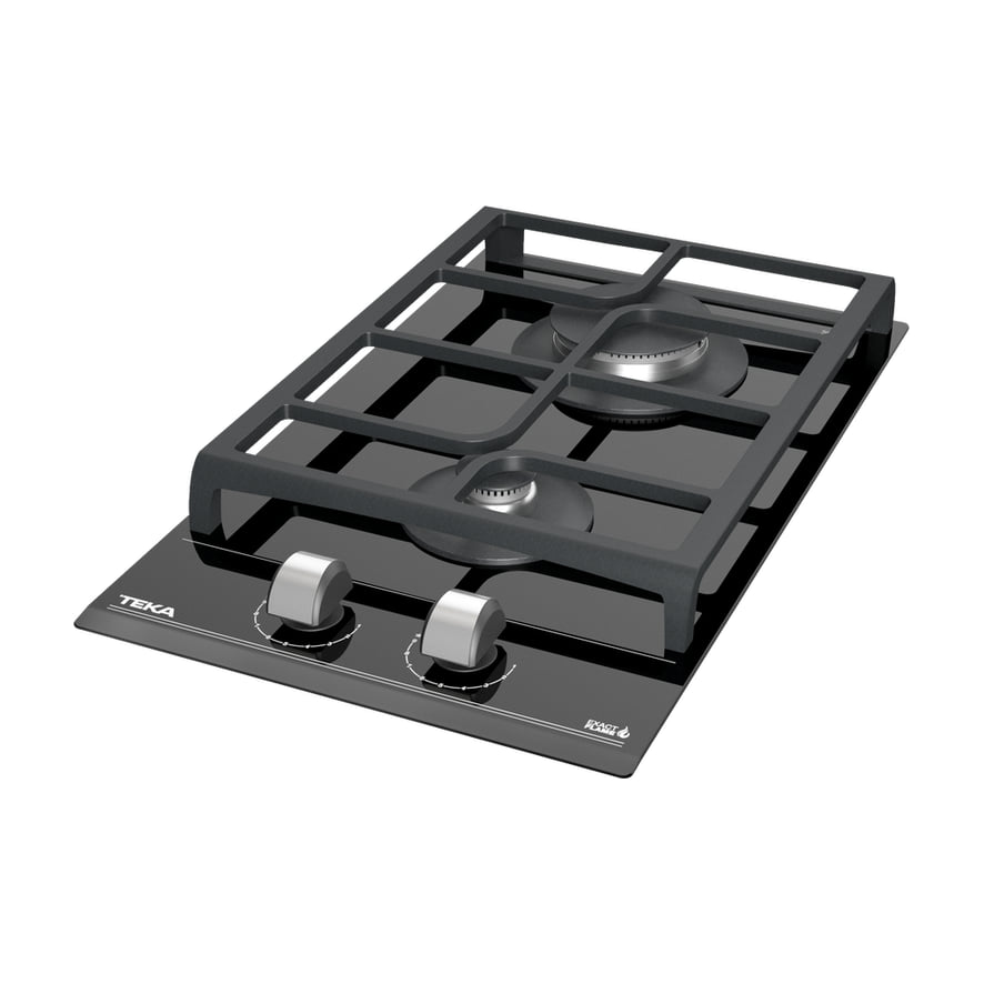 Placa de gas Teka GZC 32300 XB de 30 cm con 2 quemadores y ExactFlame