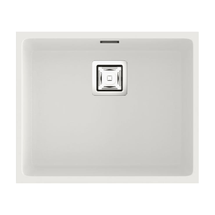 Fregadero Poalgi Zie 50 Hekla®, una cubeta, blanco Snow mate