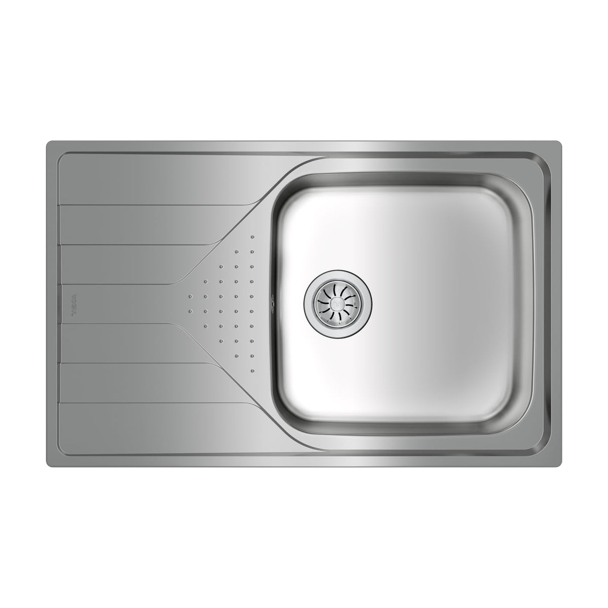 Fregadero Teka Universe 50 T-XP 1C 1E Max de inox, reversible con escurridor