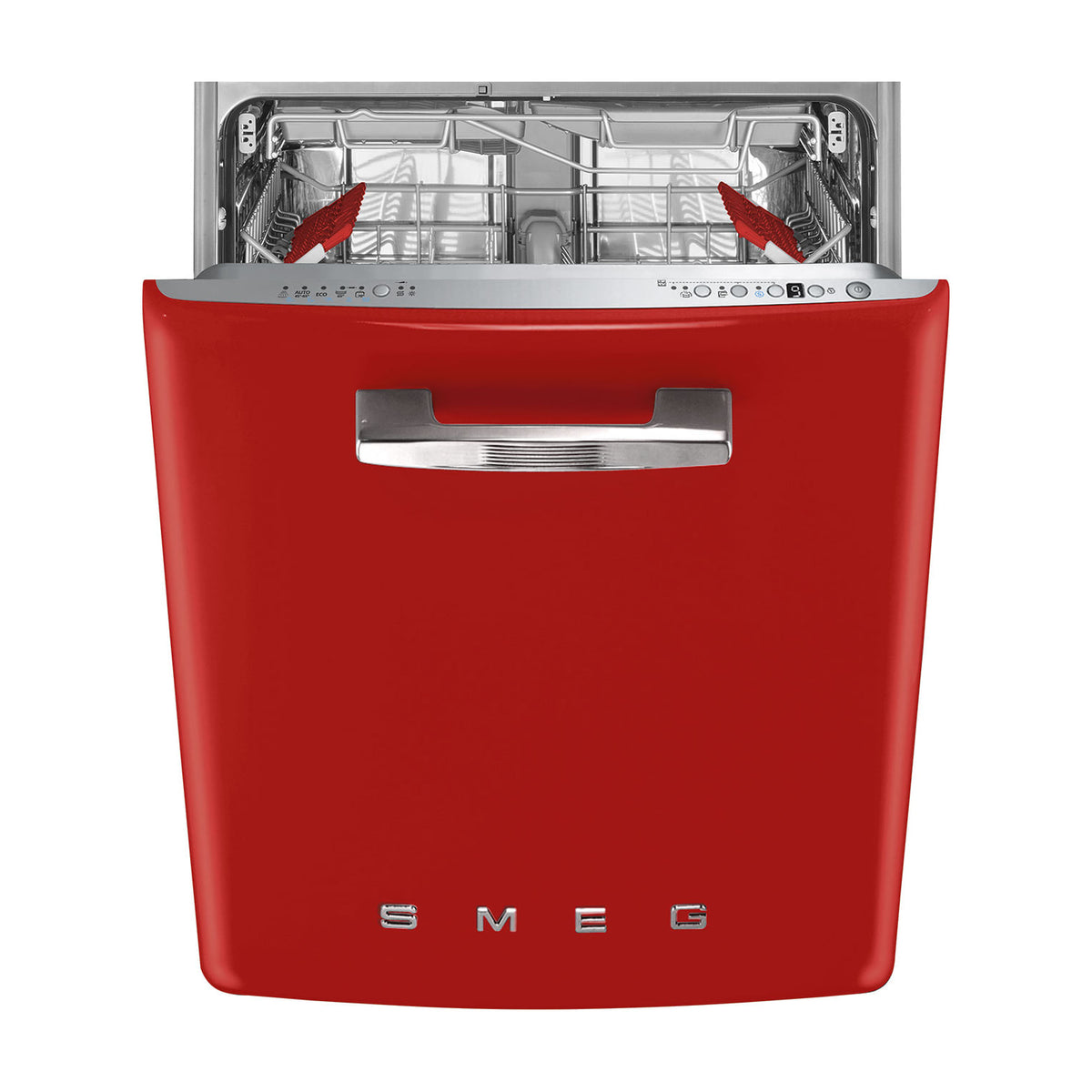 Lavavajillas integrable Smeg STFABRD3 rojo, 13 cubiertos y clase B